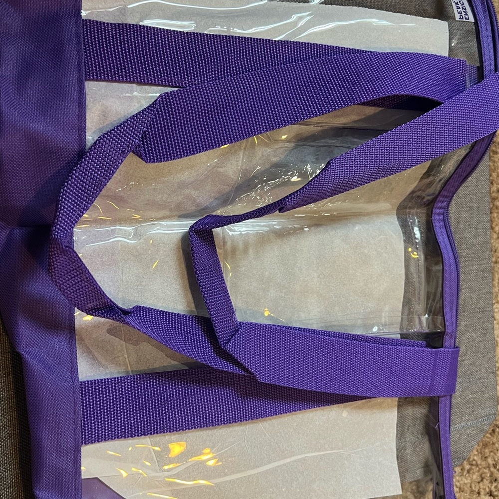 Clear tote bag